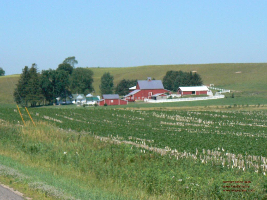 Dairy farm in Eau Claire County Town of Lincoln near Fall Creek