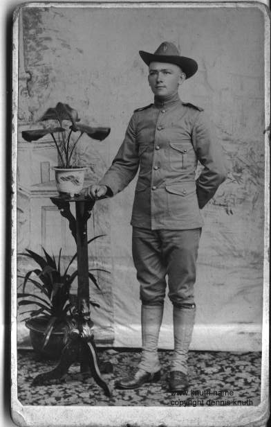  Unknown Solder in the Knuth Family Circa WWI