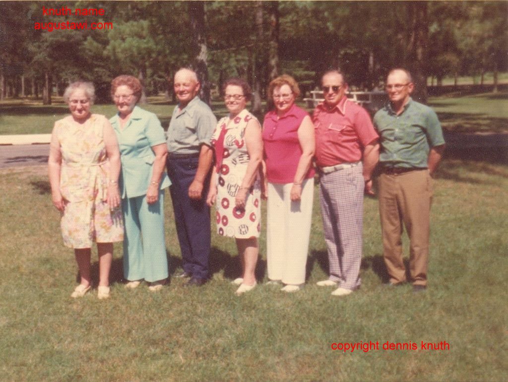 Bill Knuth Family 1970 Reunion