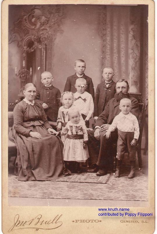 19th Century Formal Portrait of the Knuth Family